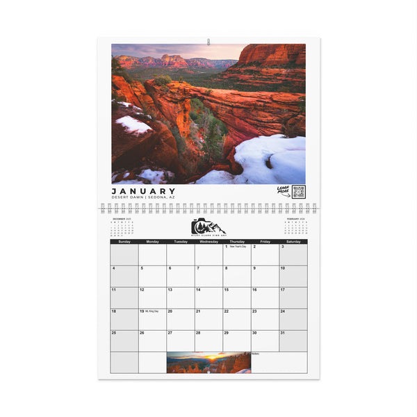 2026 Scenic Photo Wall Calendar, Nature Wall Decor, Monthly Organizer, Perfect Gift for Nature Lovers, Home Office Planning