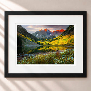 Beneath The Bells Framed Midnight Black - (1 1 4" Frame Width | 3" Mat)