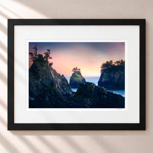 Earth and Sea Framed Midnight Black - (1 1 4" Frame Width | 3" Mat)