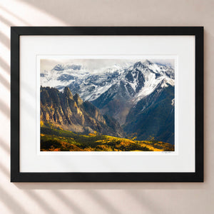 Clash of Seasons Framed Midnight Black - (1 1 4" Frame Width | 3" Mat)