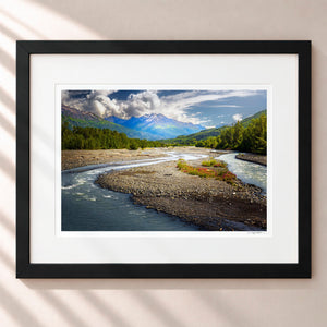 The Grand Alaskan Valley Framed Midnight Black - (1 1 4" Frame Width | 3" Mat)