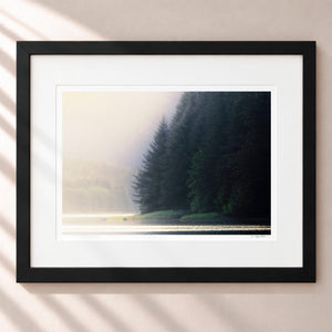 Mist and Shadow Framed Midnight Black - (1 1 4" Frame Width | 3" Mat)
