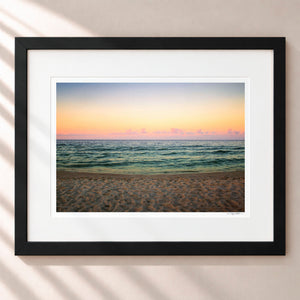 Pastel Skies Framed Midnight Black - (1 1 4" Frame Width | 3" Mat)