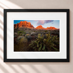 Bright and Early Framed Midnight Black - (1 1 4" Frame Width | 3" Mat)