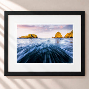 Stacks Framed Midnight Black - (1 1 4" Frame Width | 3" Mat)