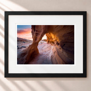 Sandstone Arches Framed Midnight Black - (1 1 4" Frame Width | 3" Mat)