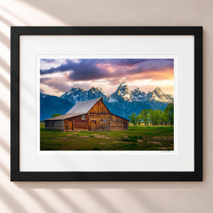 The Old Frontier Framed Midnight Black - (1 1 4" Frame Width | 3" Mat)
