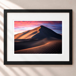 The Spice Fields Framed Midnight Black - (1 1 4" Frame Width | 3" Mat)