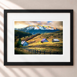 The Wild West Framed Midnight Black - (1 1 4" Frame Width | 3" Mat)