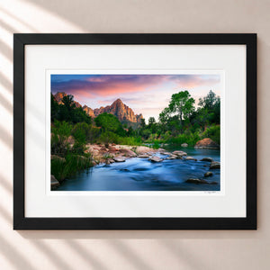 Watchman Spring Framed Midnight Black - (1 1 4" Frame Width | 3" Mat)