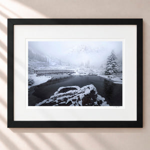 Winter Wonderland Framed Midnight Black - (1 1 4" Frame Width | 3" Mat)