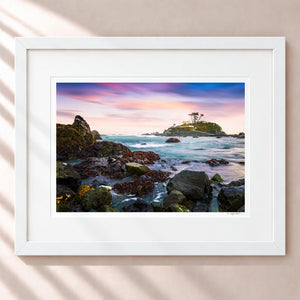 A Guiding Light Framed Arctic White - (1 1 4" Frame Width | 3" Mat)