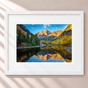 Autumn Dreams Framed Arctic White - (1 1 4" Frame Width | 3" Mat)