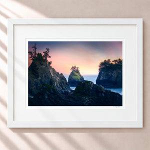 Earth and Sea Framed Arctic White - (1 1 4" Frame Width | 3" Mat)