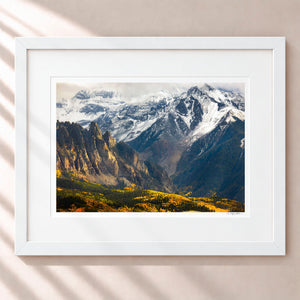 Clash of Seasons Framed Arctic White - (1 1 4" Frame Width | 3" Mat)