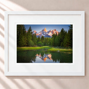 Grand Reflection Framed Arctic White - (1 1 4" Frame Width | 3" Mat)