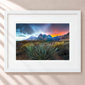 Lasting Embers Framed Arctic White - (1 1 4" Frame Width | 3" Mat)