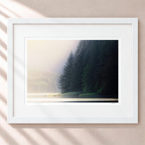 Mist and Shadow Framed Arctic White - (1 1 4" Frame Width | 3" Mat)