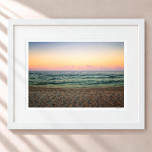 Pastel Skies Framed Arctic White - (1 1 4" Frame Width | 3" Mat)