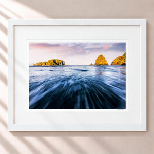 Stacks Framed Arctic White - (1 1 4" Frame Width | 3" Mat)