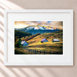 The Wild West Framed Arctic White - (1 1 4" Frame Width | 3" Mat)