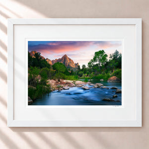 Watchman Spring Framed Arctic White - (1 1 4" Frame Width | 3" Mat)