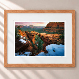 Desert Dawn Framed Nordic Oak - (1 1 4" Frame Width | 3" Mat)