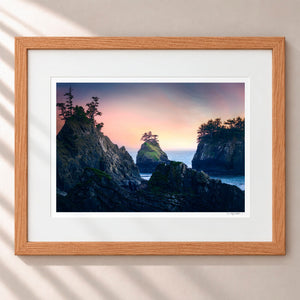 Earth and Sea Framed Nordic Oak - (1 1 4" Frame Width | 3" Mat)