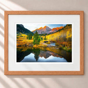 Echoes Of Autumn Framed Nordic Oak - (1 1 4" Frame Width | 3" Mat)