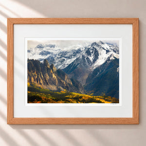 Clash of Seasons Framed Nordic Oak - (1 1 4" Frame Width | 3" Mat)