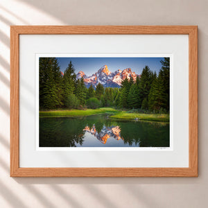 Grand Reflection Framed Nordic Oak - (1 1 4" Frame Width | 3" Mat)