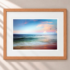 Gulf Shores Framed Nordic Oak - (1 1 4" Frame Width | 3" Mat)