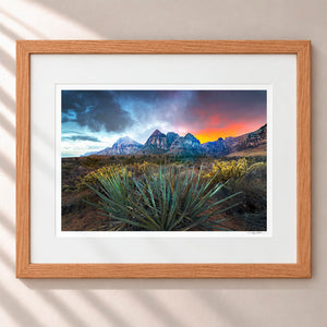 Lasting Embers Framed Nordic Oak - (1 1 4" Frame Width | 3" Mat)