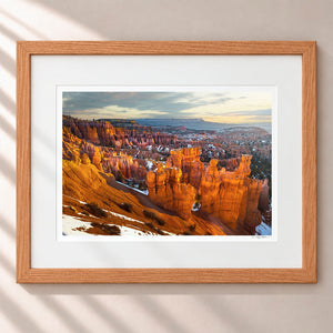 Morning Light At Bryce Framed Nordic Oak - (1 1 4" Frame Width | 3" Mat)