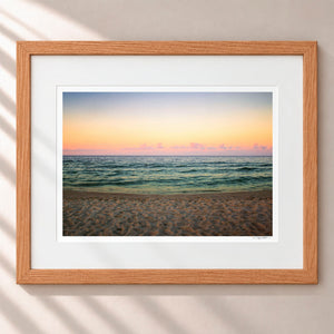 Pastel Skies Framed Nordic Oak - (1 1 4" Frame Width | 3" Mat)