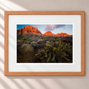 Bright and Early Framed Nordic Oak - (1 1 4" Frame Width | 3" Mat)