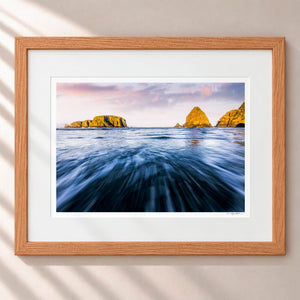 Stacks Framed Nordic Oak - (1 1 4" Frame Width | 3" Mat)