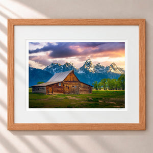 The Old Frontier Framed Nordic Oak - (1 1 4" Frame Width | 3" Mat)