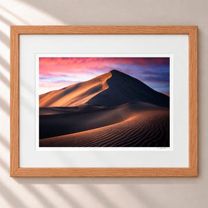 The Spice Fields Framed Nordic Oak - (1 1 4" Frame Width | 3" Mat)