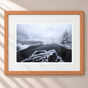 Winter Wonderland Framed Nordic Oak - (1 1 4" Frame Width | 3" Mat)