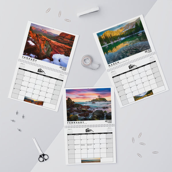 2026 Scenic Photo Wall Calendar, Nature Wall Decor, Monthly Organizer, Perfect Gift for Nature Lovers, Home Office Planning
