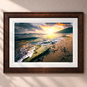 A Peaceful Setting Framed Heritage Brown - (2 9 16" Frame Width | 2" Mat)
