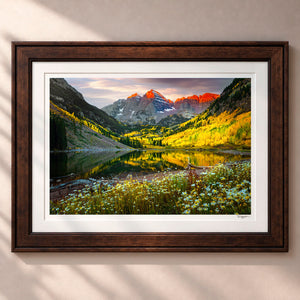 Beneath The Bells Framed Heritage Brown - (2 9 16" Frame Width | 2" Mat)