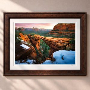 Desert Dawn Framed Heritage Brown - (2 9 16" Frame Width | 2" Mat)
