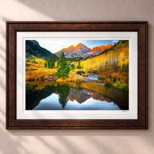 Echoes Of Autumn Framed Heritage Brown - (2 9 16" Frame Width | 2" Mat)