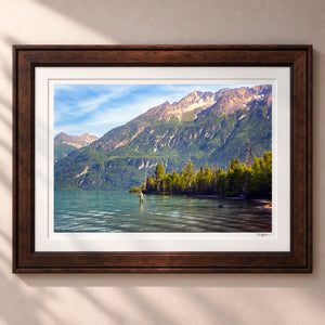 Gone Fishing Framed Heritage Brown - (2 9 16" Frame Width | 2" Mat)