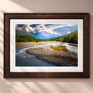 The Grand Alaskan Valley Framed Heritage Brown - (2 9 16" Frame Width | 2" Mat)