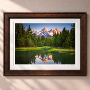 Grand Reflection Framed Heritage Brown - (2 9 16" Frame Width | 2" Mat)