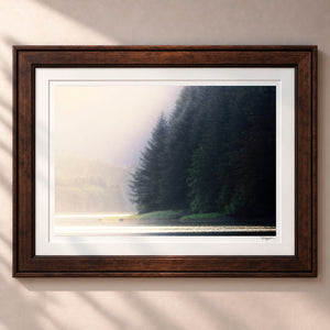 Mist and Shadow Framed Heritage Brown - (2 9 16" Frame Width | 2" Mat)