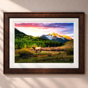 Mountain Song Framed Heritage Brown - (2 9 16" Frame Width | 2" Mat)